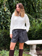 Sweter z kaszmirem Amelie Ecru