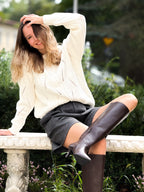Sweter z kaszmirem Amelie Ecru