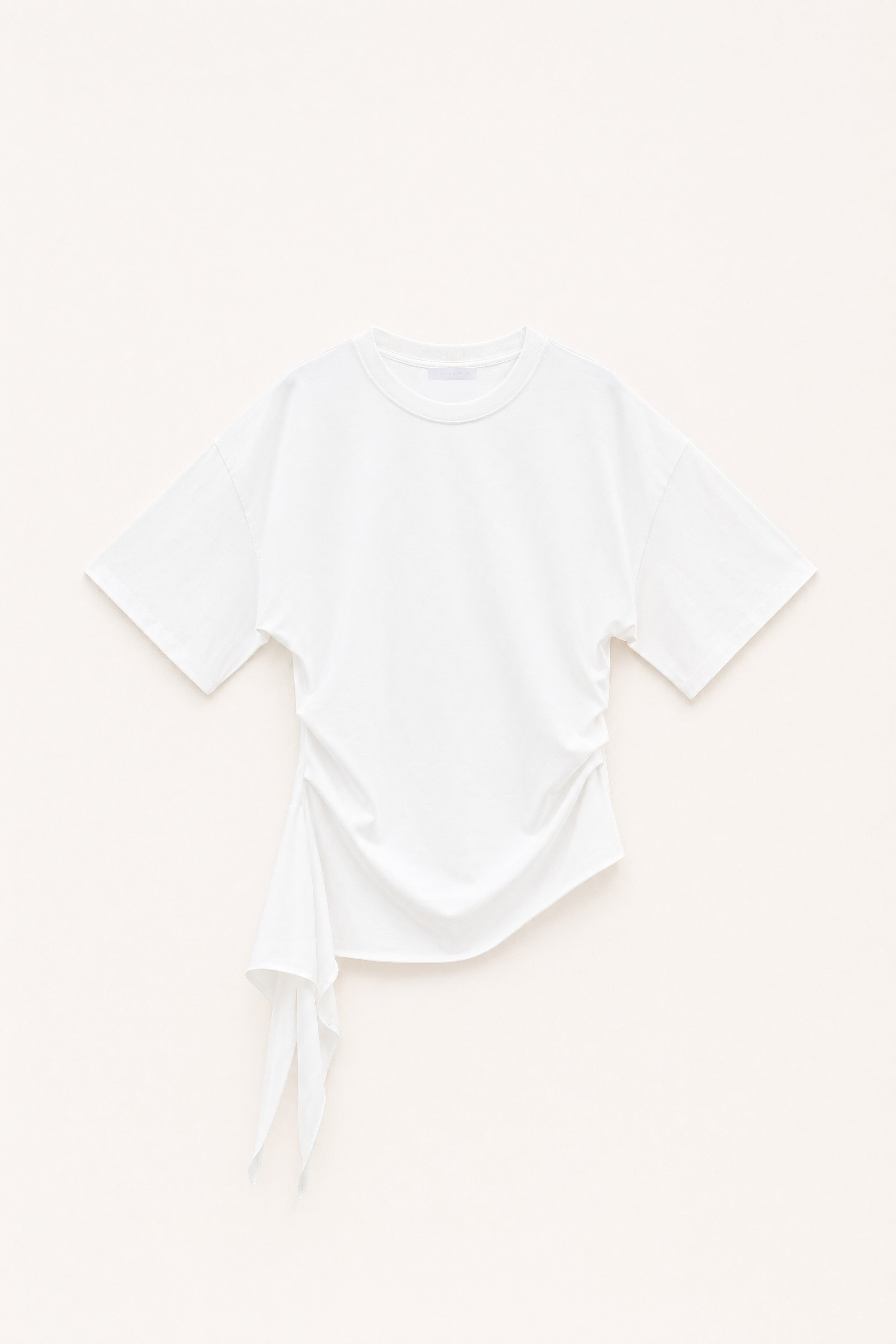 Taliowany T-Shirt z wiązaniem